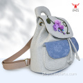 Mochila multifuncional portátil de jacarandá artesanal